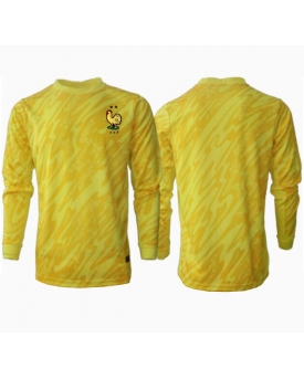 Francia Portiere Maglia Gara Casa Repliche Europei 2024 Maniche Lunghe